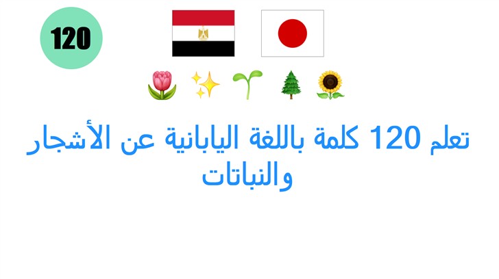 تعلم 120 كلمة باللغة اليابانية عن الأشجار والنباتات